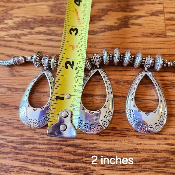 BRIGHTON "Southwest Caravan" Triple Pendant Necklace SOUTHWESTERN WEDDING READY - Picture 7 of 9